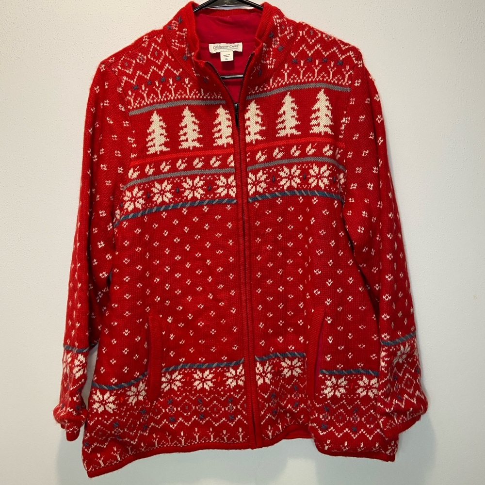 Coldwater Creek Tamarack Sweater Jacket size XL